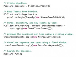 Cloud Dataflow program