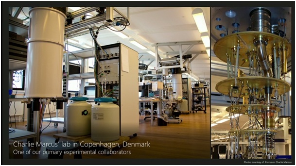 First picture of a Quantum Computer created in Microsoft's Lab in Copenhagen, Denmark